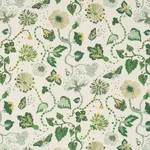 Schumacher 182881 Gloriette Green fabric swatch