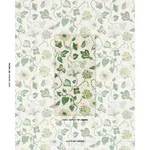 Schumacher 182881 Gloriette Green fabric swatch