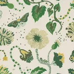 Schumacher 182881 Gloriette Green fabric swatch