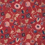 Schumacher 182882 Gloriette Red fabric swatch