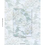 Schumacher 182870 Golden Hills Sky fabric swatch