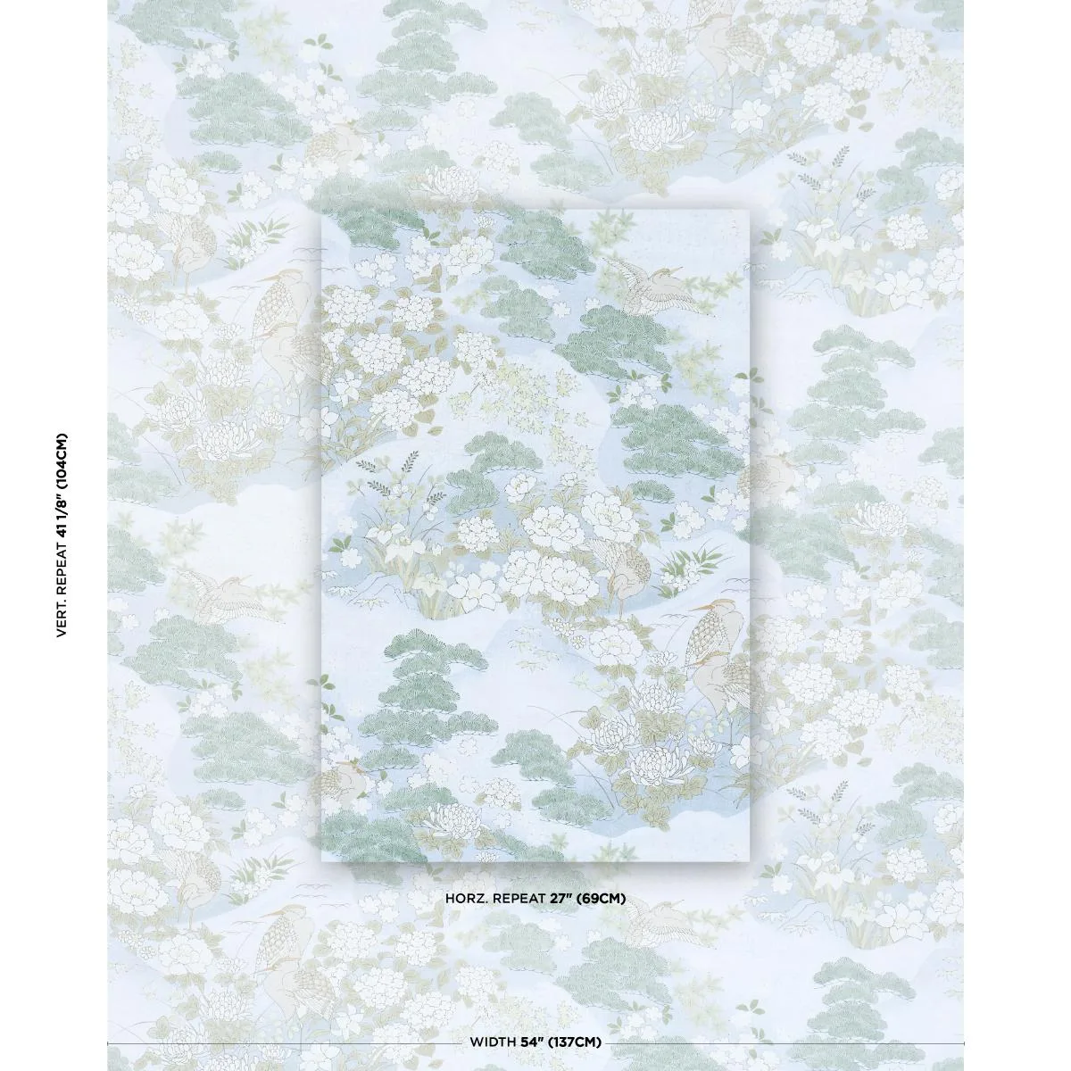Schumacher 182870 Golden Hills Sky fabric swatch