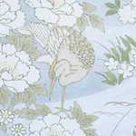 Schumacher 182870 Golden Hills Sky fabric swatch