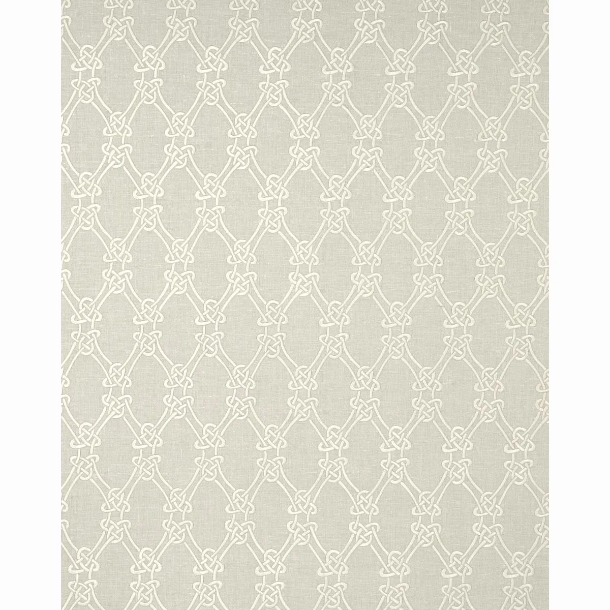 Schumacher 2643921 Gordian Weave Natural On Greige fabric swatch