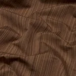 Schumacher 85933 Gracie Solid Strié Brown fabric swatch