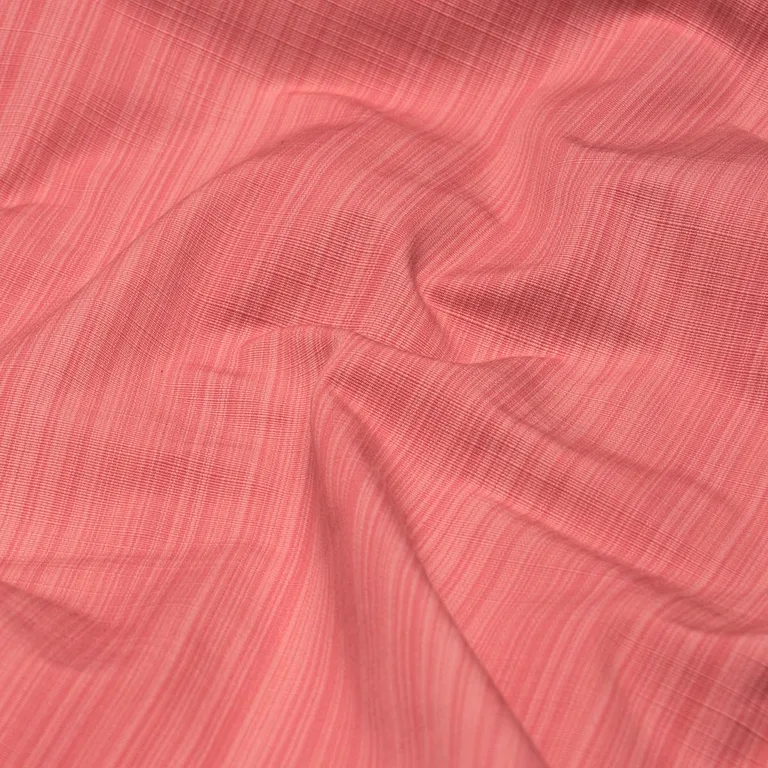 Schumacher 85930 Gracie Solid Strié Coral fabric swatch