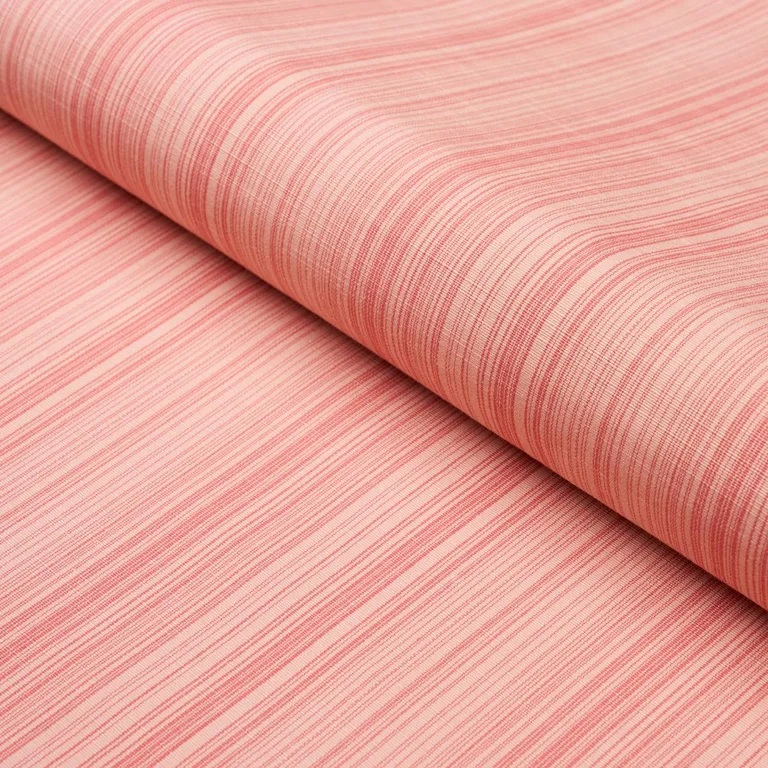 Schumacher 83727 Gracie Solid Strié Faded Red fabric swatch