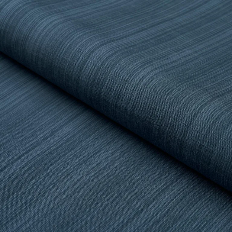 Schumacher 83730 Gracie Solid Strié Indigo fabric swatch
