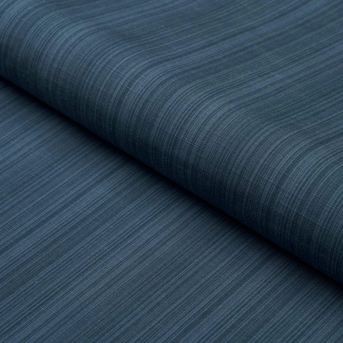Schumacher 83730 Gracie Solid Strié Indigo fabric swatch