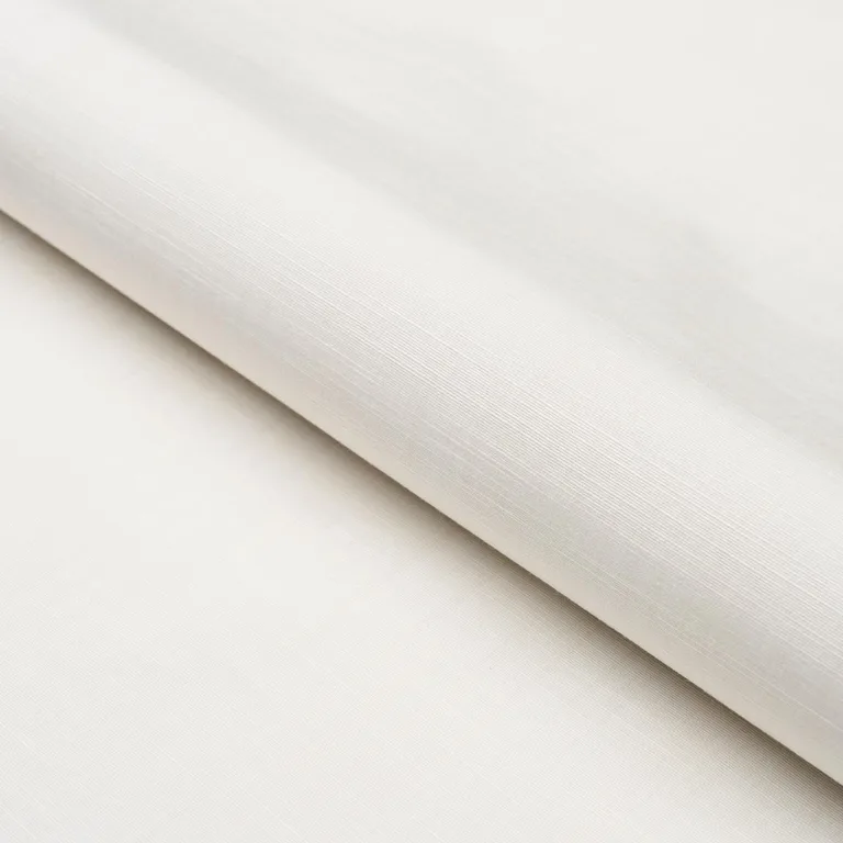 Schumacher 83724 Gracie Solid Strié Ivory fabric swatch