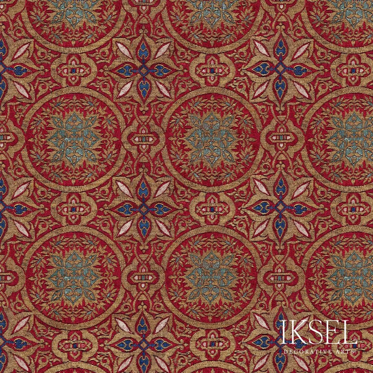 Schumacher RF903ACS01 Granada Circles Viscose Original fabric swatch