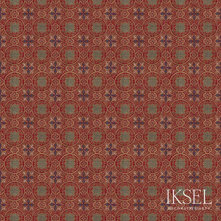Schumacher RF903ACS01 Granada Circles Viscose Original fabric swatch