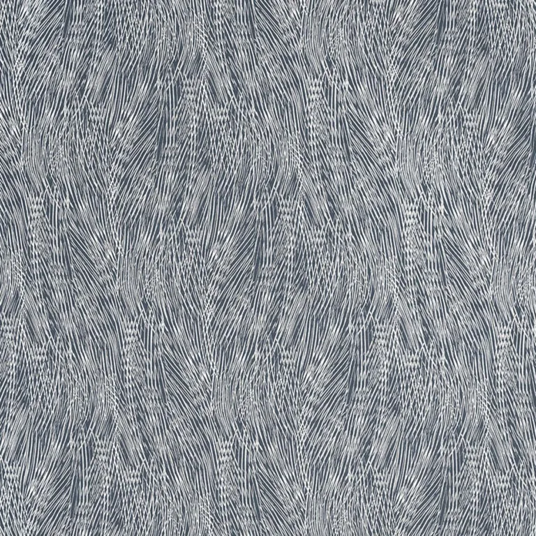 Schumacher 175351 Grand Cascade Indigo fabric swatch