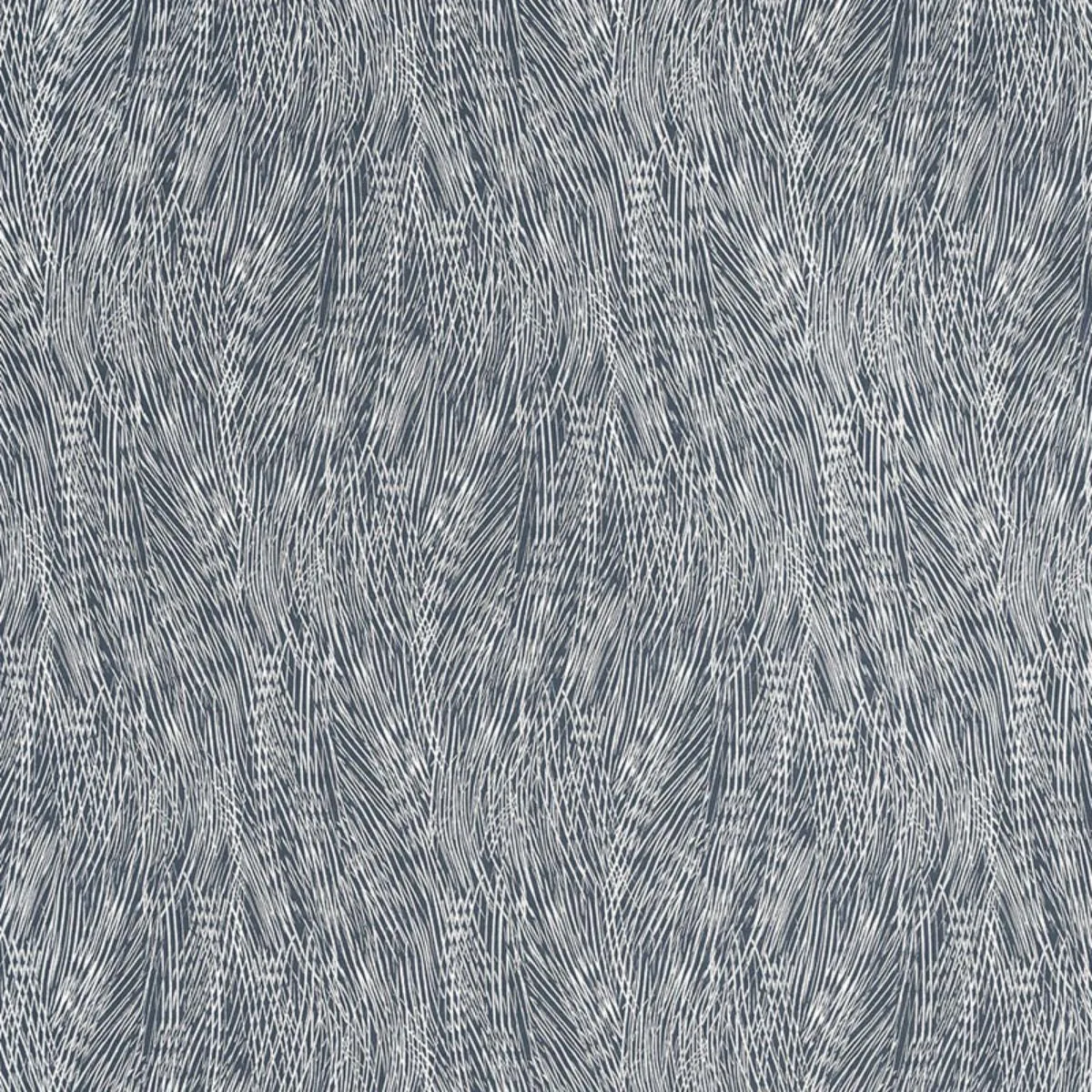 Schumacher 175351 Grand Cascade Indigo fabric swatch