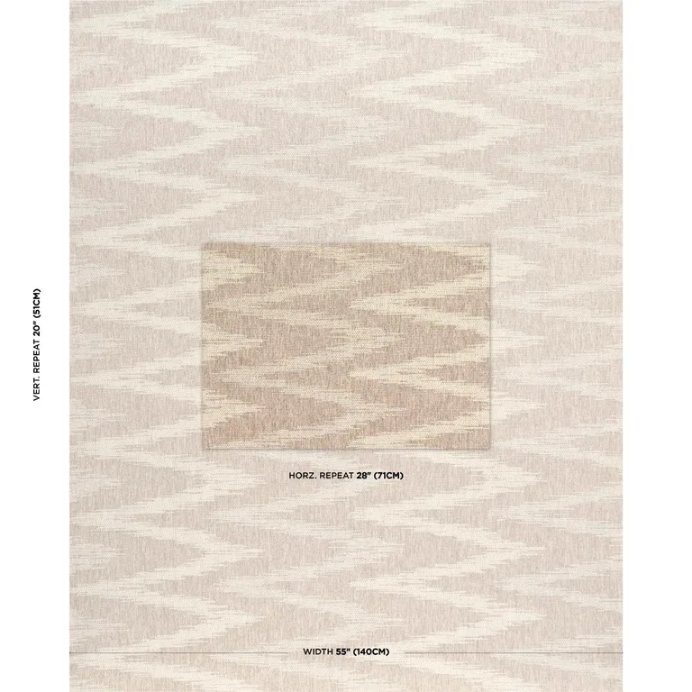 Schumacher 84630 Grand Gesture Flax fabric swatch