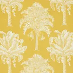 Schumacher 178001 Grand Palms Gold fabric swatch