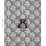 Schumacher 180962 Grand Palms Indoor/Outdoor Black fabric swatch