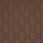 Schumacher 85725 Grant Damask Brown fabric swatch