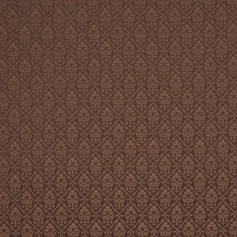 Schumacher 85725 Grant Damask Brown fabric swatch