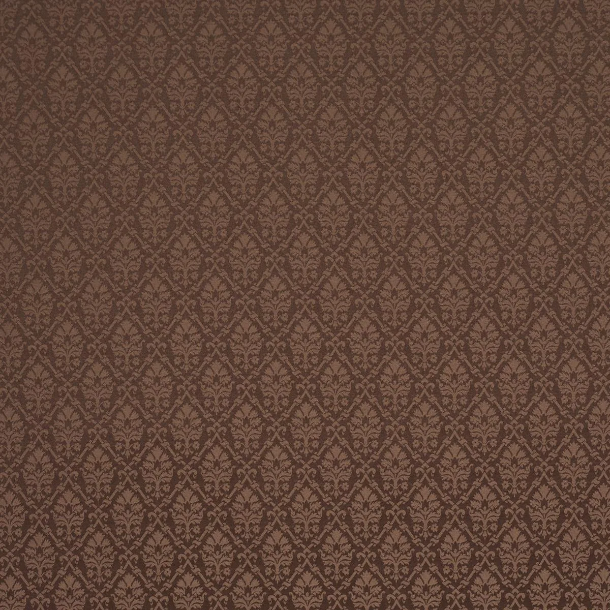 Schumacher 85725 Grant Damask Brown fabric swatch