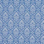 Schumacher 85724 Grant Damask Cobalt fabric swatch
