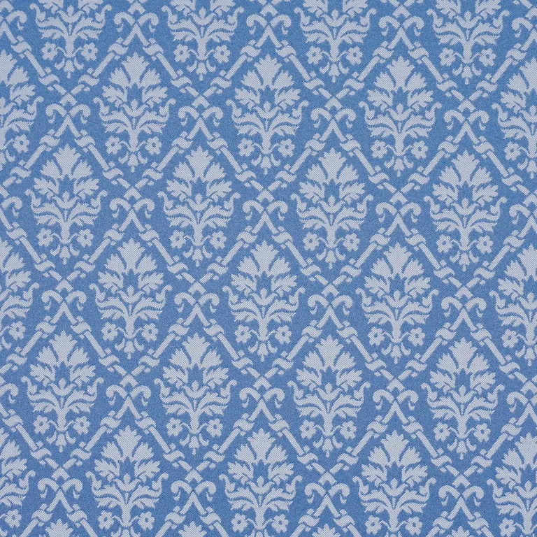 Schumacher 85724 Grant Damask Cobalt fabric swatch