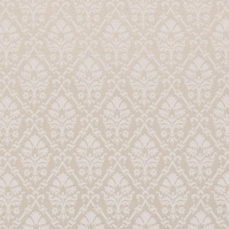 Schumacher 85723 Grant Damask Ivory fabric swatch