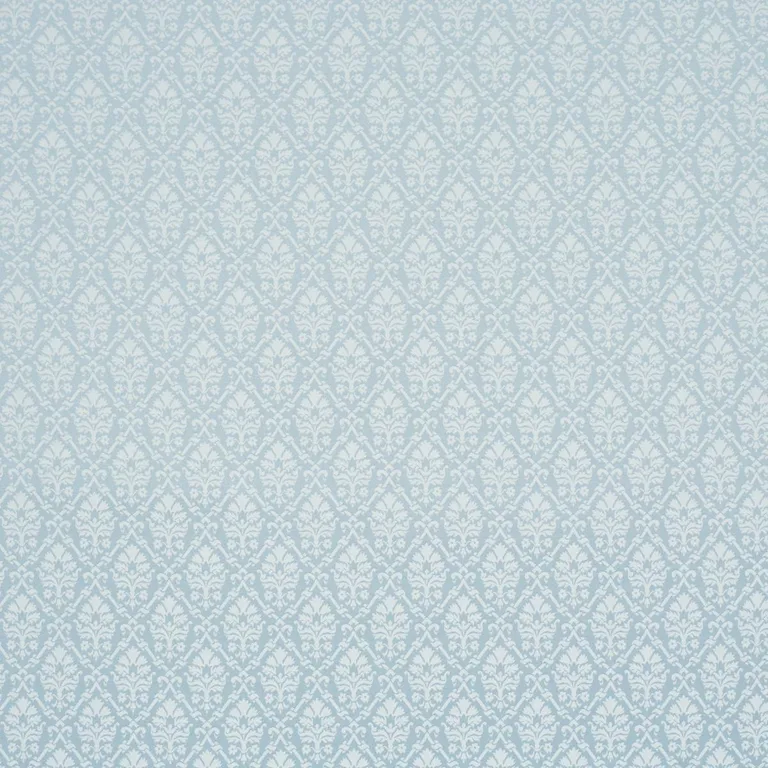 Schumacher 85722 Grant Damask Robin's Egg fabric swatch