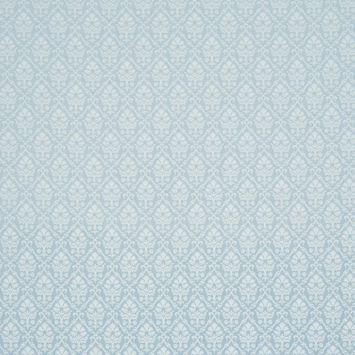 Schumacher 85722 Grant Damask Robin's Egg fabric swatch