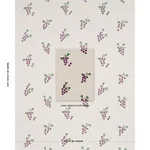 Schumacher 182420 Grapes Hand Block Print Purple On Natural fabric swatch