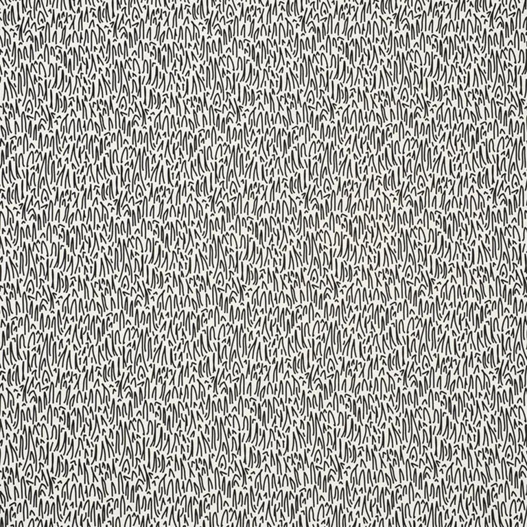 Schumacher 176602 Grass Ii Indoor/Outdoor Black fabric swatch