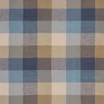 Schumacher 3452002 Graylyn Plaid Indigo fabric swatch