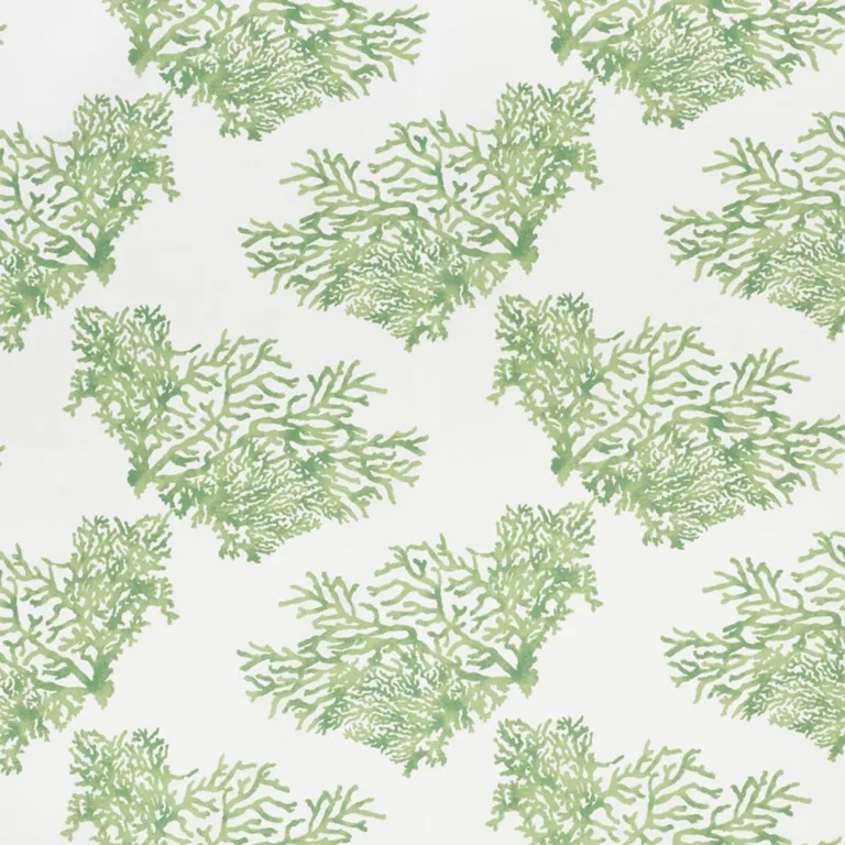 Schumacher 178291 Great Barrier Reef Ii Green fabric swatch