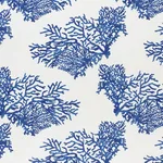 Schumacher 178290 Great Barrier Reef Ii Indigo fabric swatch