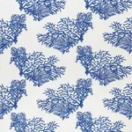 Schumacher 178290 Great Barrier Reef Ii Indigo fabric swatch