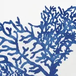 Schumacher 178290 Great Barrier Reef Ii Indigo fabric swatch
