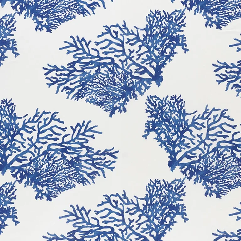 Schumacher 178290 Great Barrier Reef Ii Indigo fabric swatch