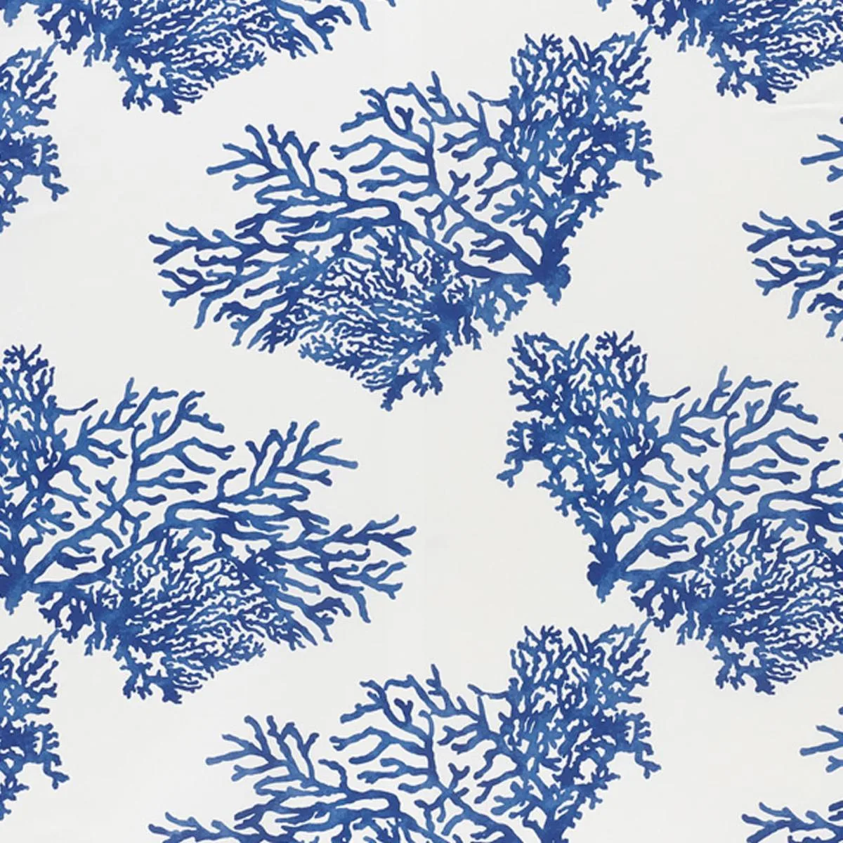 Schumacher 178290 Great Barrier Reef Ii Indigo fabric swatch