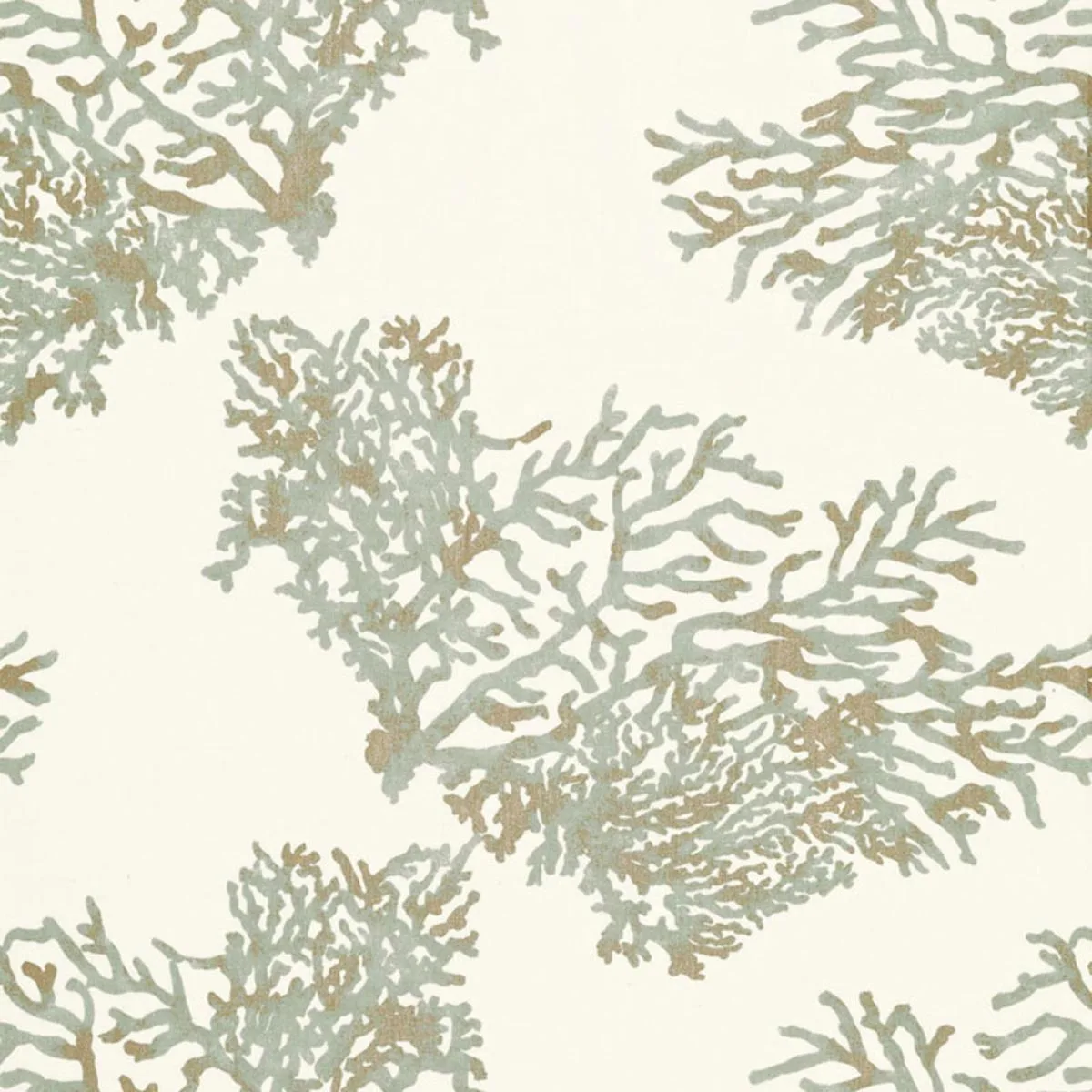 Schumacher 175362 Great Barrier Reef Moonstone fabric swatch