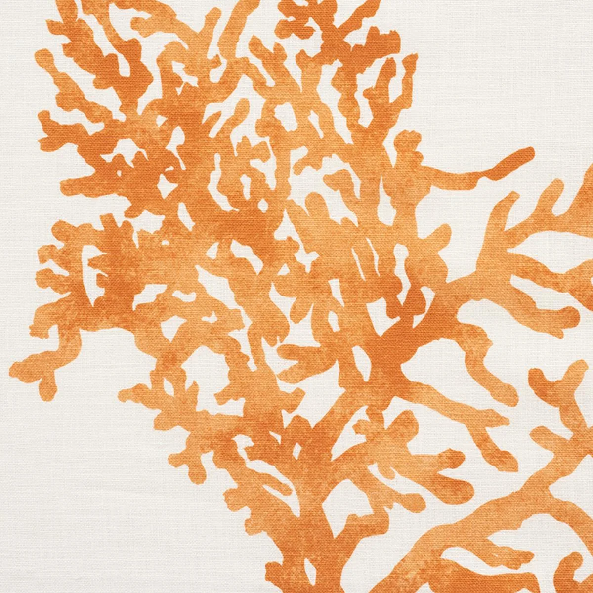 Schumacher 175366 Great Barrier Reef Orange fabric swatch