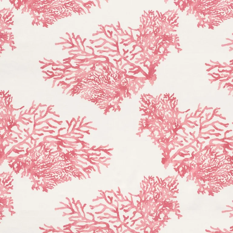 Schumacher 175365 Great Barrier Reef Pink fabric swatch