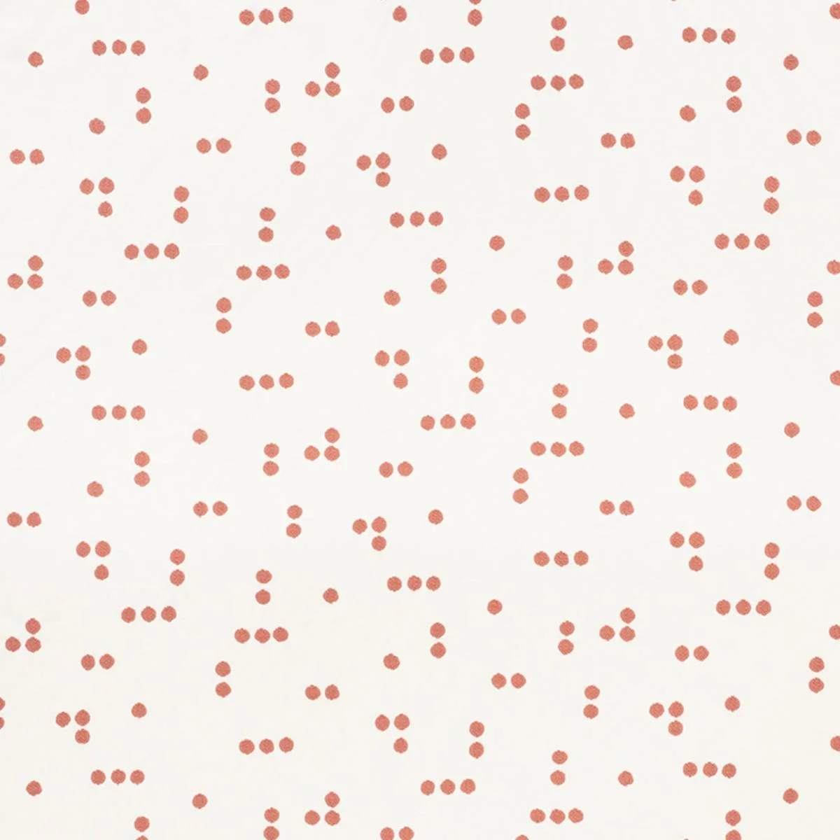 Schumacher 75631 Great Rock Embroidery Coral fabric swatch