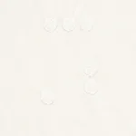 Schumacher 75632 Great Rock Embroidery Ivory fabric swatch