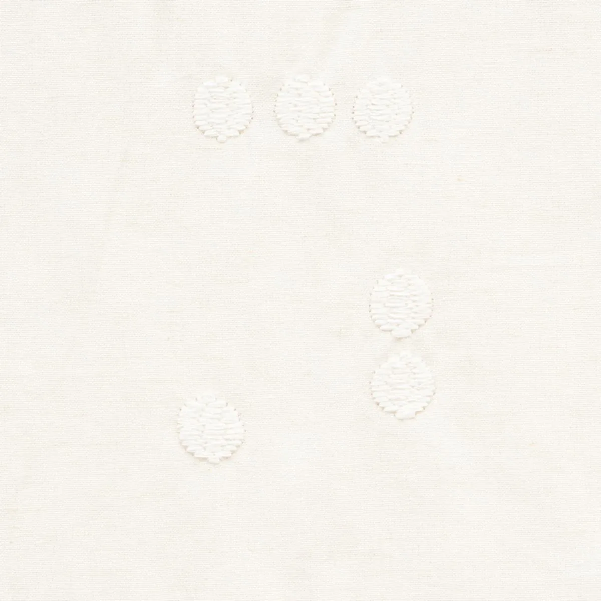 Schumacher 75632 Great Rock Embroidery Ivory fabric swatch