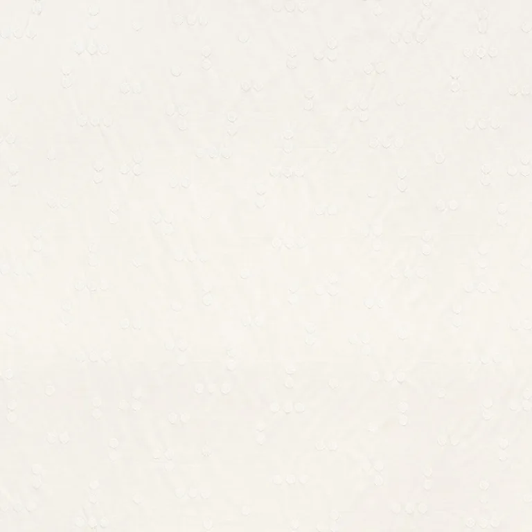 Schumacher 75632 Great Rock Embroidery Ivory fabric swatch