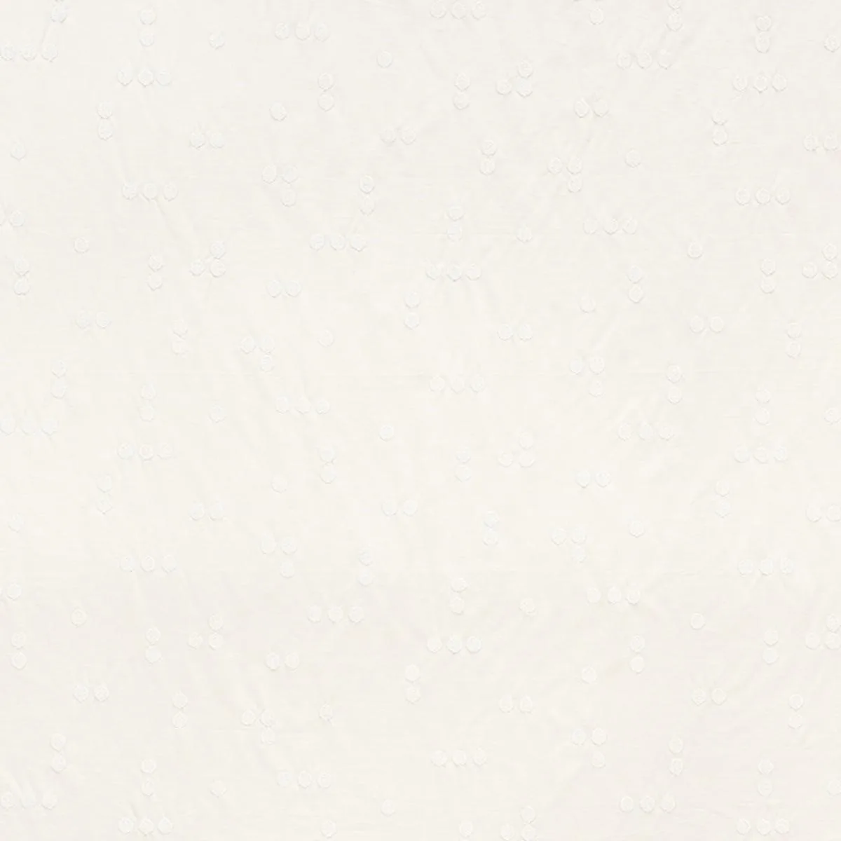 Schumacher 75632 Great Rock Embroidery Ivory fabric swatch