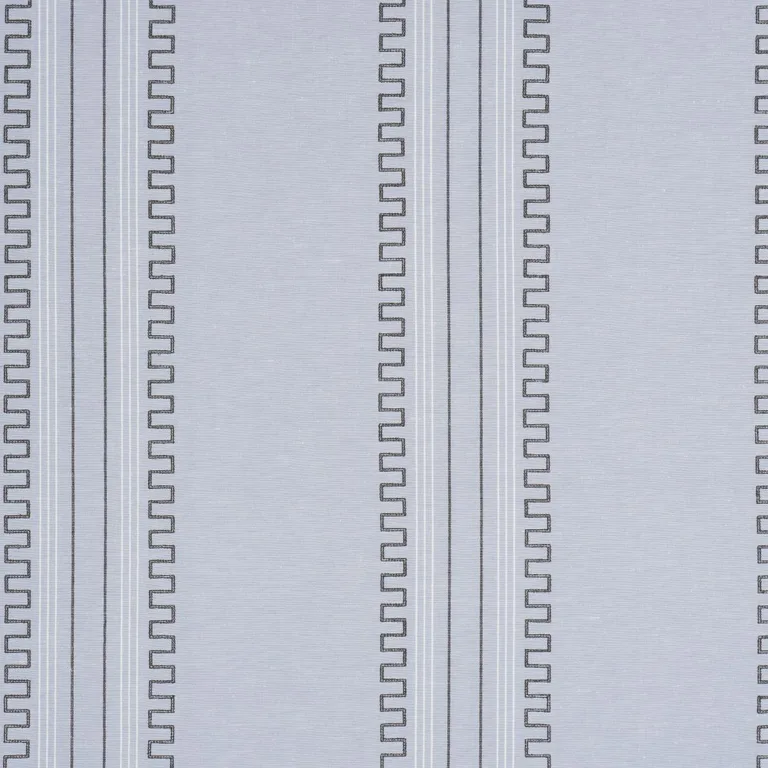 Schumacher 83230 Greco Stripe Chambray fabric swatch