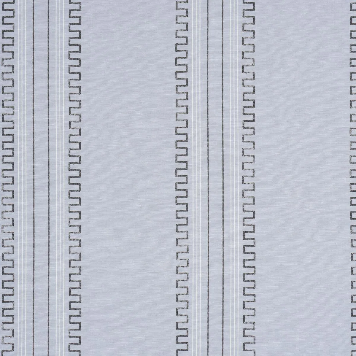 Schumacher 83230 Greco Stripe Chambray fabric swatch