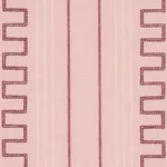 Schumacher 83233 Greco Stripe Pink fabric swatch
