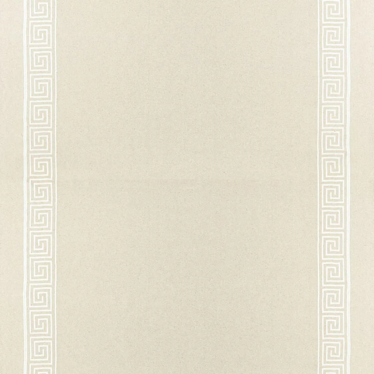 Schumacher 65252 Greek Key Embroidery Ii Oyster fabric swatch